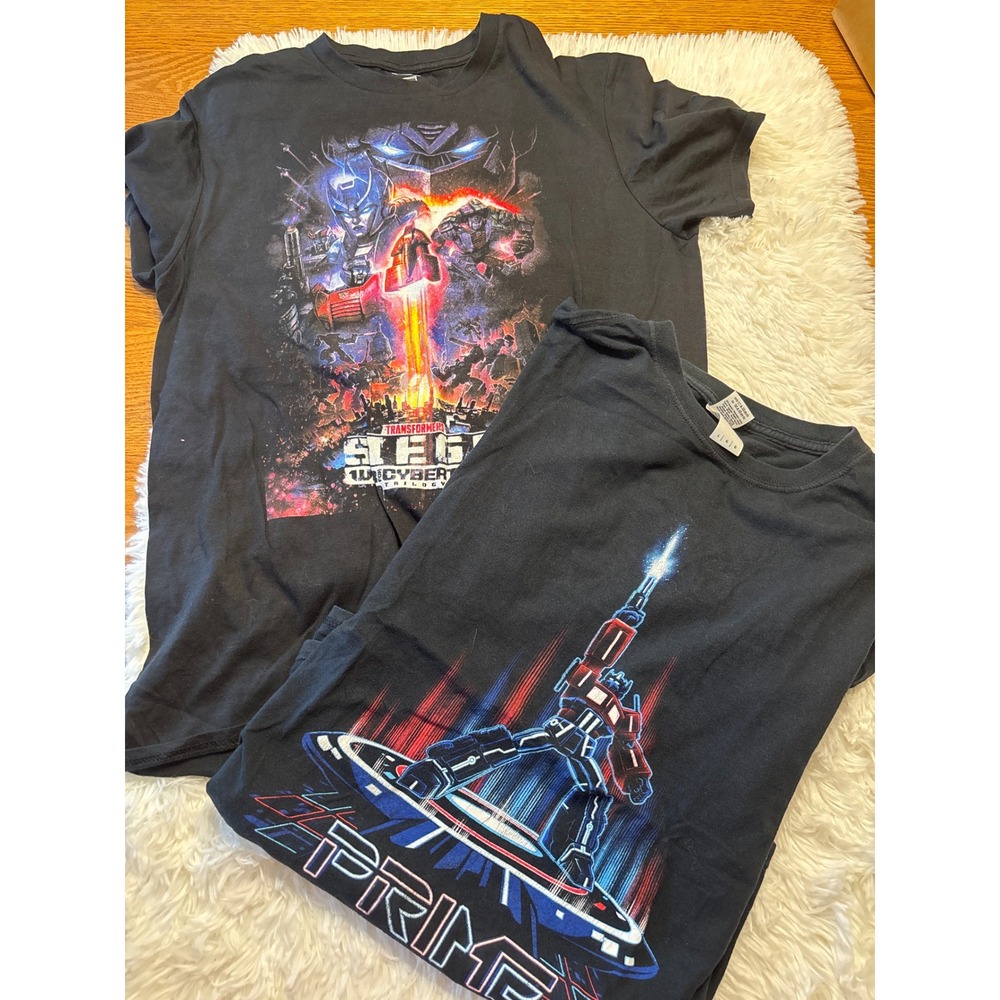 Transformers T-Shirt Bundle Siege War for Cybertron Optimus Prime Black Mens S